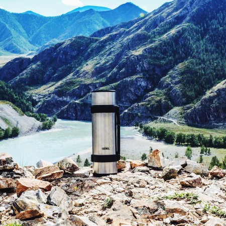 Термос Thermos NCB-1200 Rocket Bottle 1,2L (Steel/Black; +36h/-36h)